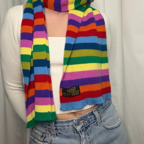 Ardene Accessories - Ardene Multicolor Striped Scarf